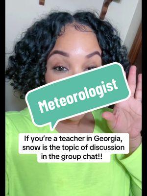 Which network needs a meteorologist?!👀🤣🤣❤️❄️☃️ #weathergirl #snow #teachersoftiktok #georgia #atlanta 