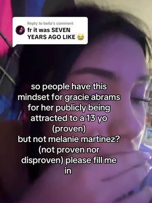 Replying to @bella just a quick little question #MELANIEMARTINEZ #melaniemartinez #gracieabrams #littlebodybigback #isabelle #fyp #stickysitiuation #foryou