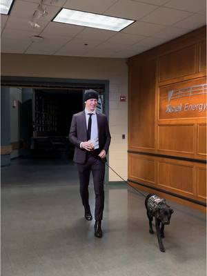 when Rookie joins the guys for arrivals>>> #mattboldy #mnwild #puppy