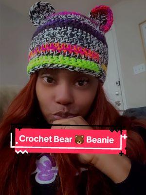 Fresh off the hook 🪝 Retro Bear Beanie 🐻 🧡💛💚💙💜🖤🩶🤍 #seauxglam #chynaeliseglam #crochetvibes #StillWhippin #custom #beanie #bearbeanie ##retro #colourpop #fyp #shreveport #louisiana #fypシ 