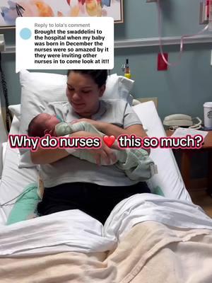 Replying to @lola This video depicts a great example of safe sleep practice. When you get sleepy, pass your newborn to someone else or set down in their bassinet by your bed! When your baby can roll, leave arms out or try one of our arms out options! #swaddelini #safesleepsolutions #postpartumnurse #bestswaddle #newbornsleeproutine