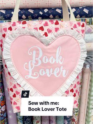 The viral Barnes & Noble Book Tote kept popping up on my feed, and I couldn’t resist creating my own inspired version—complete with a little extra charm!  #charmingnecessities #couquetteaesthetic #viraltotebag #bookloversoftiktok #booklovertotebag #inspiredby #ValentinesDay #barnesandnoble #hearttotebag #sewingtutorial #sewingdiy #sewingskills #handmadeisbetter #etsytiktok #sewwithme #booktokgirlies #booktokmerch #bookishmerch 