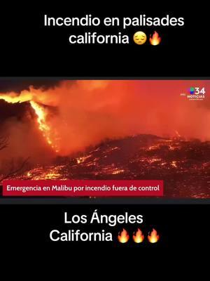 Incendio en Los Ángeles va 13,200 estructuras afectadas en peligro de ser incendiadas 😔😔🔥🔥🔥#incendiosforestales #palisadescalifornia #california #fire #fyp 