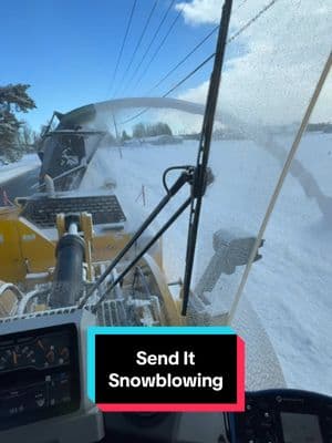 Wireless Snowblower Controller in Wheel Loader  #snowblowing #snow #snowplowing #snowplow #snowblower #wheelloader #highway #plowlife #caterpillar #catequipment 