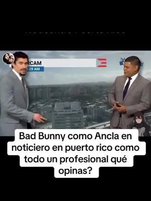 Bad Bunny como Ancla en noticiero en puerto rico como todo un profesional qué opinas? #badbunny #badbunnypr #bad #bunny #conejomalo #puertorico #boricua🇵🇷 #noticias #ancla #paratii 