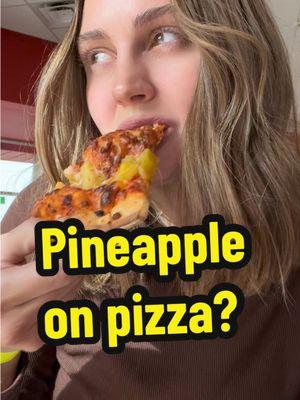 Pineapple on pizza? Yes or no?  #FoodTok #Foodie #pizza #pineapplepizza #foodies #foodiesbelike #yesoryes #