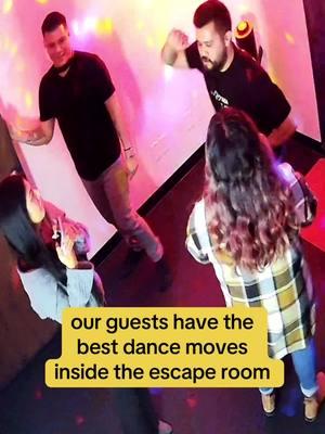 best dance moves!!!!! #escapegame #escaperoom #caughtoncamera #dancing 