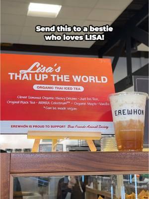 LISA X EREWHON COLLAB IN LA??? Have you tried Thai up the World? Let us know in the comments 🧡 #LISA #EREWHON #hello82 #hello82LA 