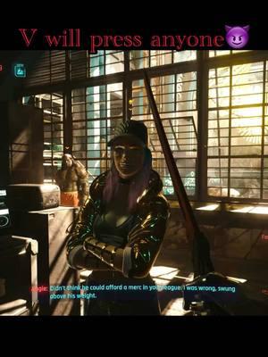 Love when the dialogue shows how tuff V is.🔥🔥🔥#gaming #fyp #cyberpunk2077 #cyberpunk2077gameplay #cyberpunkphantomliberty #johnnysilverhand #cyberpunkclips 