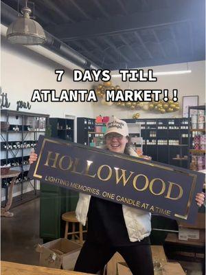 Count down is on!  Follow us on our prep week for Atlanta Market 2025!!  #hollowoodhomeandcandle #atlantamarket #fyp #prep #candleshop #market #atlanta #smallbusinesscheck #countdown #candlesoftiktok 