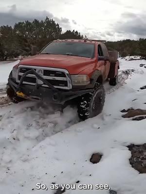 Rescuing a flatlander #murphysdiesel #offroadrecovery #stuckinsnow 