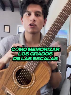 Memoriza todos los grados de las escalas💪🏽🎶 #aprendeguitarra #guitartok #guitarrista #AprendeConTikTok @Rodrigo Labrada 