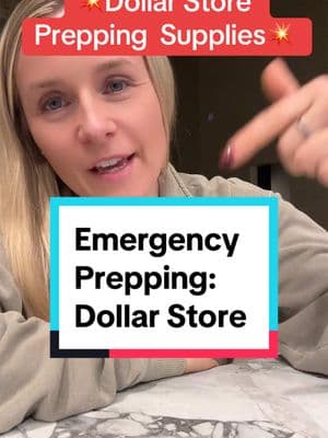 Replying to @tsmith Low on funds for prepping and emergency supplies? Here are some basics you can get at the dollar store.  #prepper #preppertok #diorbags #carringtonevent 