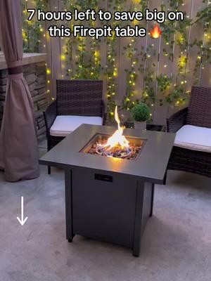 It’s selling out quick! 🔥 #firepit #outdoorfurniture #firepittable #outdoortable #homedecor #fire #furniture 