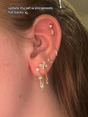 use my code sim20 for 20% off ✨✨ @Ericajewelsofficial . #fyp #foryoupage #jewelry #piercingtok #piercing #piercings #mixedmetals #eatstack #earcuration 