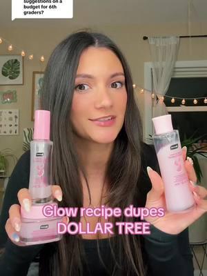 Replying to @the.rookie.luver7858 quick skincare dupes #glowrecipe #dollartreefinds #dollartreedupes #glowrecipedupe💗💗 #skincareonabudget #skincareroutine #affordableskincare 