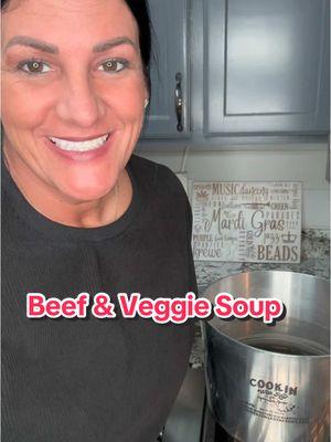 Beef and veggie soup warms the soul up too #halthecajunladyaccent #seasoning #southlouisiana #cookinwithhalthecajunladyaccent #coldweather #soupseason 