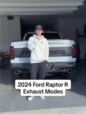 2024 Raptor R has 4 Exhaust Modes. Which one sounds the best? #fordraptor #raptorr #v8 #supercharged 