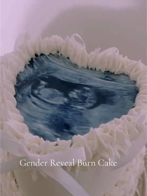 Gender reveal burn cake. #cake #greenscreenvideo #trending #fypシ #caketrends #cakes #genderreveal 