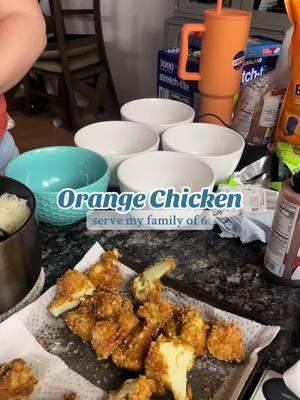 Check out @hectorathome for the bts cooking! #dinneridea #orangechicken #familydinner 