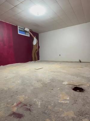 Ceiling demo, second coat of paint, and flooring!! It’s coming along☺️ #bedroom #remodel #pt3 #DIY #project #fyp