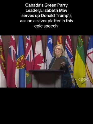 Elizabeth May is the GOAT! 😂🥰🇨🇦#elizabethmaytrump #canada #waynegretzky #trump #usa 