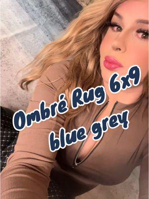 Ombré blue grey 6x9 area rug ! Flash sale ! I’m gonna put it in my room!   I’ve gotten a lot of rugs and this one is very pretty! ##lahomedecor##arearug##rug##rugs##washablerugs##machinewashablerug##tiktokmademebuyit##livingroominspo##ombrerug##ombre