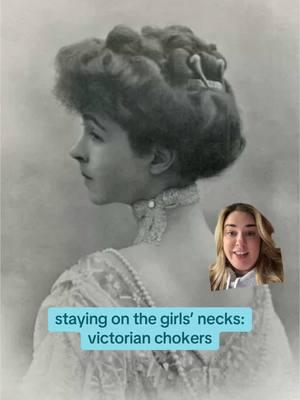 chokers: the 1890s 🤝 the 1990s #victorianera #victorian #victorianaesthetic #victorianfashion #victorianhistory #victorianera #victoriangoth #victorianstyle #antique #antiquejewelry 