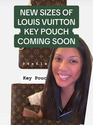 New Sizes of the Louis Vuitton Key Pouch are coming soon! How exciting! These would be great catch all pieces for your handbags or could even be used as a clutch! Who’s ordering one? #louisvuitton #keypouch #comingsoon #greenscreen 