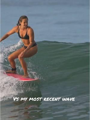 3 years in between these videos 🙈 as me and my friends like to say “keep showing up”. It might not feel like you are making progress but stick with it and you will start to see the difference #surf #surftok #surfer #girlswhosurf #shortboard 