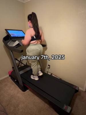 January 7th, 2025. Tbh I don’t know if I would step back on the treadmill if I saw something less than 9500 steps #january #2025 #newyeargoals #newyear #jan #newyearnewme #pcos #plussize #getfit #10ksteps 