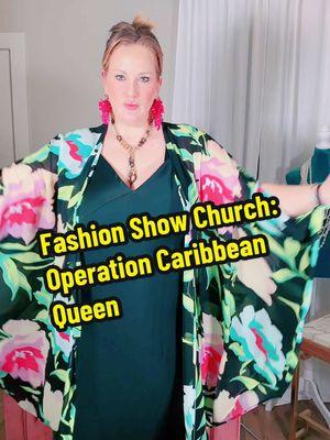 Fashion Show Church: Operation Caribbean Queen 👑 @tarte cosmetics @Maureen Kelly #trippinwithtarte #dressoutloud #fashion #fashiontiktok #plussize #neckerisland 