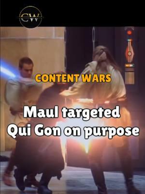 Maul targeted Qui Gon on purpose #starwars #darthmaul #quigon #fyp #Starwarstiktok #sw #obiwan #jedi #darth_tiktok#contentwars #starwarstiktok