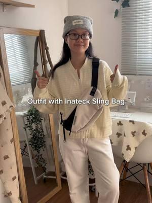 Inateck Sling Bag X-Lite | Every detail designed for you – from the adjustable strap for ultimate comfort to the durable YKK zippers that last through it all. Organize, adjust, and carry with ease. Video Creator：@studywithemmane_ #inateck #inateckxlite #slingbag #dailybag #study #packwithme 