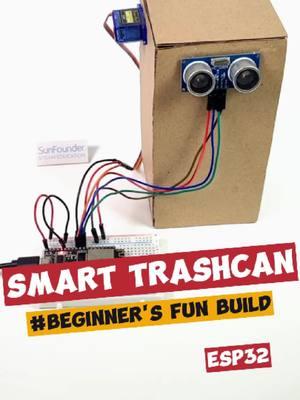 ESP32 Project: Smart Can   #DIY #arduino #electronics #STEMTok #sunfounder #esp32  #iot