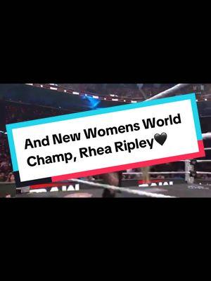 I’m so endlessly proud of @Rhea Ripley 🖤 AND NEW WOMENS WORLD CHAMPION… RHEA RIPLEY #fyp #WWE #rhearipley #womensworldchampion #rhearipleywwe #tiffanystratton #tiffanystrattonwwe @Tiffany Stratton 