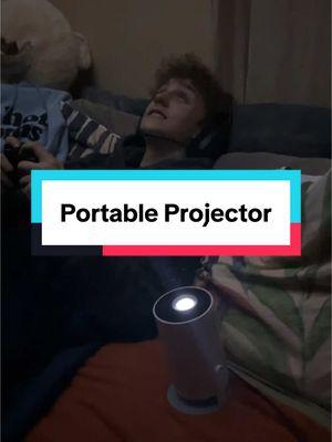 This is perfect for our movie nights #projector #projectors #projectorscreen #techtok #techfinds 