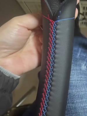 We can customize the stitching in any color you desire🌈 #car #truck #automobile #interiordesign #DIY #steeringwheelcover #sewing #stitch #tutorial #enjoy #relax #satisfy 