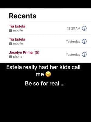 Estela had her kids call me 😭 tb #fypシ #foryoupage #tiktokviral #relatable #tiktokpartner #fypviralシ #paratii #chisme #whocanrelate #relatable #tias #chismesito #chismosa 