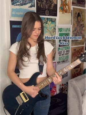 💋 #music #guitar #electricguitar #guitarist #guitartok #kiss #kissband #hardluckwoman #fyp #fypシ #foryoupage #viralvideo @Brandy Melville @PRS Guitars @Ernie Ball @Neural DSP @gorjana @Urban Outfitters 