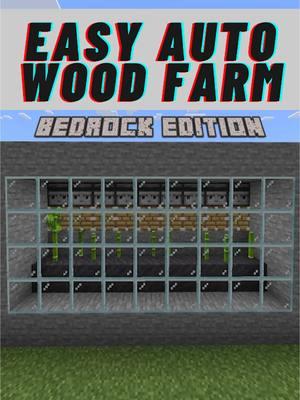 Replying to @Mashed potato🥔❤️ Minecraft auto wood bamboo farm for bedrock edition redstone gaming tutorial in 1.21 #Minecraft #icecoffey #mcpe #gaming #bedrock #tutorial 