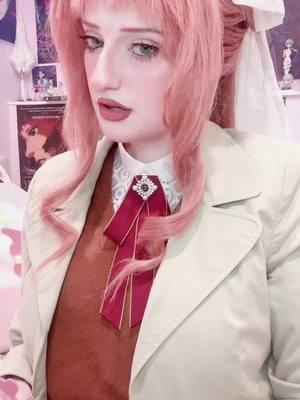 no one knows that my contact was bugging me the entire time #monikaddlccosplay #ddlcmonika #monikaddlc 