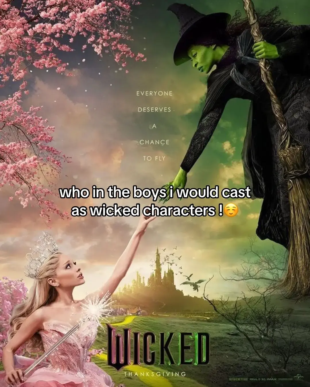 hughie is SO boq idk how to explain it #theboys #theboysmeme #wicked #fyp #glinda #elphaba #satire