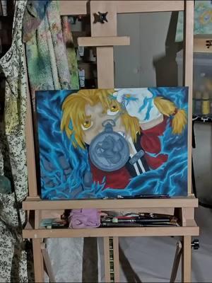 Currently working on finishing this Oil Painting FanArt of Ed from Fullmetal Alchemist #oilpainting #flintartist #ellodolls #fullmetalalchemist #wip 