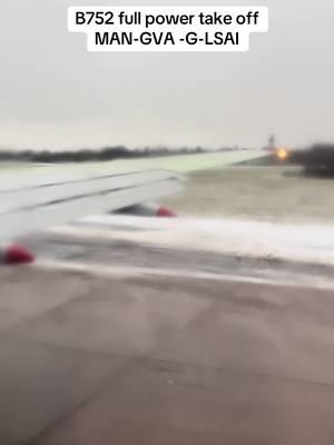 De-icer made my windows blurry but enjoy the full power take off anyway! #b757 #manchester #takeoff #boeing #boeing757 #jet2 #viral #aviation #avgeek #foryou 