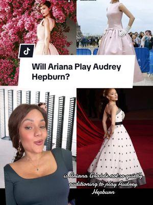 Will Ariana Grande end up playing Audrey Hepburn?  #arianagrande #audreyhepburn #ariana #vintagehollywood #hollywood 