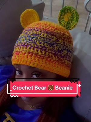 Fresh off the hook 🪝 Retro Bear Beanie 🐻 🧡💛💚💙💜🖤🩶🤍 #seauxglam #chynaeliseglam #crochetvibes #StillWhippin #custom #beanie #bearbeanie ##retro #colourpop #warmandcozy #crochetersoftiktok #crochet #crochethat #winter #snow #fyp #fypシ #fy 