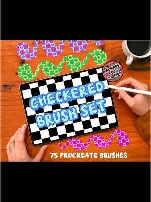 Checkerboard doodle patterns omg 😆 #AlwaysBeColoring #procreatebrush #procreate #procreatebrushes #brushprocreate #brushesprocreate #procreateart #procreatebrushestutorial #procreatebrushtutorial #procreateillustration #procreatelettering #procreatepattern 