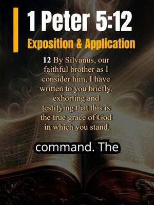 1 Peter 5:12 - The Call to Stand in Grace #bible #bibleverse #biblestudy #devotional #christiantiktok #wordofgod #TrueFaith #repent #1peter #gospel #scripture #CountTheCost #LivingForChrist #christian #biblicalwisdom #exposition #sermon #endtimes