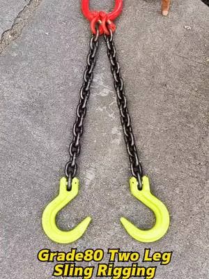 Grade 80 two leg sling rigging💕#fyp #rigging #lsrigging #slingrigging #liftingrigging #viral 